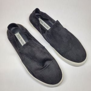 Steve Madden Black Suede Slip-on Loafer/Sneaker Sz 9